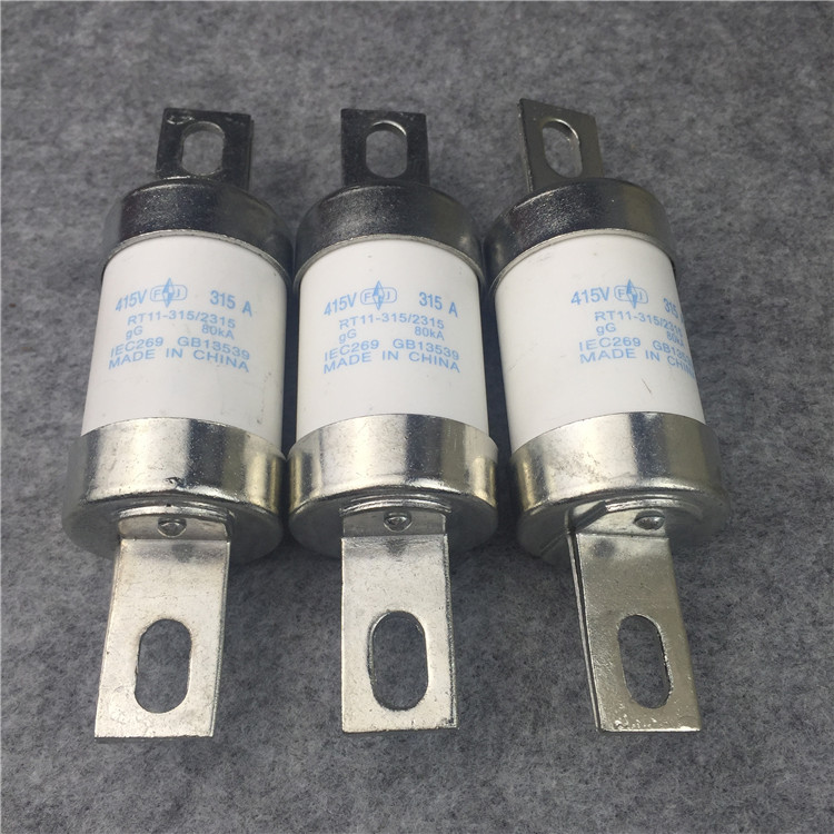 封闭式复负荷开关铁壳开关配件闸刀熔断器HR11-315A/3熔芯保险丝