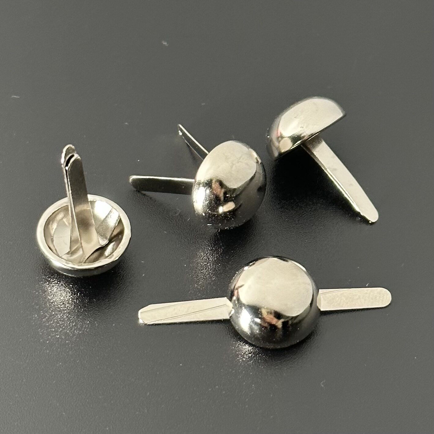 金色双脚钉diy手工蘑菇钉二脚泡钉12mm圆头两脚钉箱包diy箱包底钉