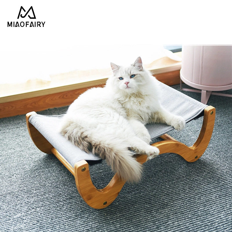 喵仙儿宠物用品猫咪吊床猫窝 喵仙儿竹木猫床猫窝猫咪用品批发