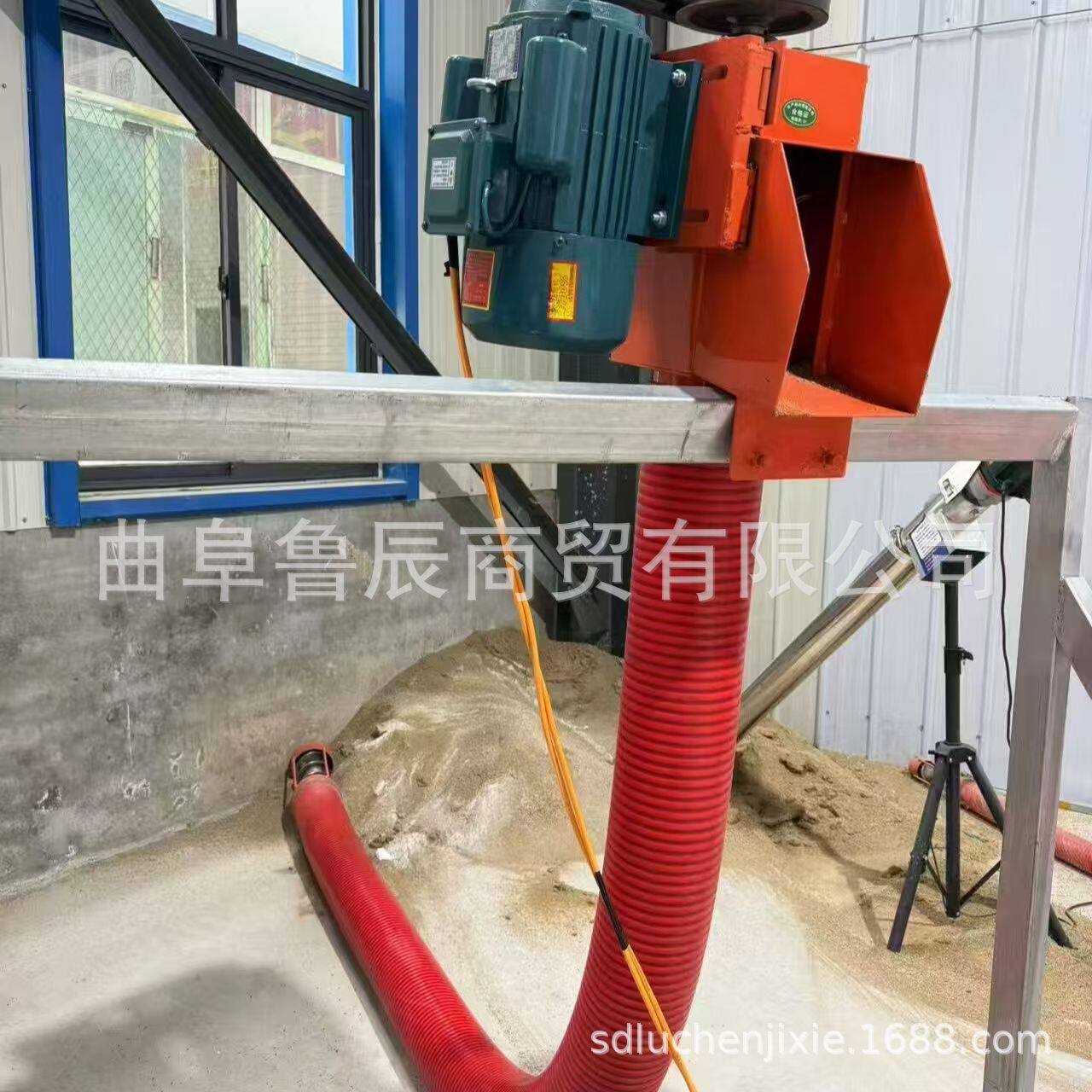 焊条沙子装袋机吨包袋螺旋抽沙机山东吸沙机厂家