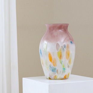 特别好看的玻璃花瓶摆件轻奢高级感客厅桌面插花装饰花器玄关摆设