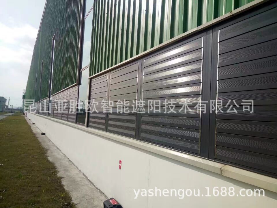 厂家供应百叶窗遮阳通风百叶窗外墙防雨百叶手摇百叶窗来图可定