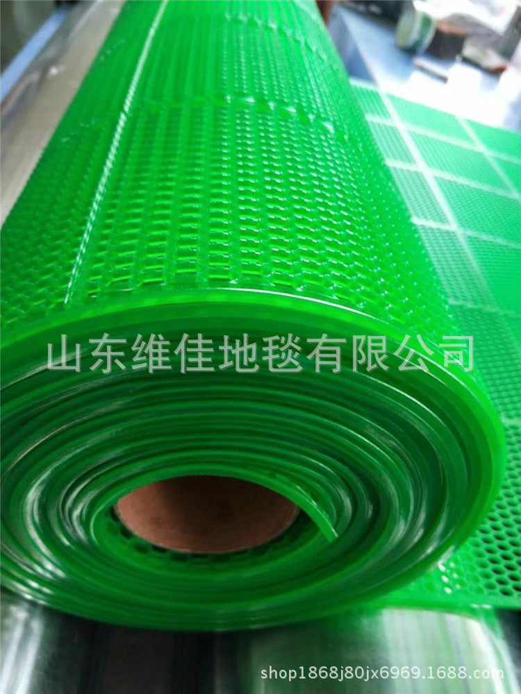 塑料镂空防滑垫透明镂空地垫塑料一体扁六角蜂巢防滑防水地垫地毯