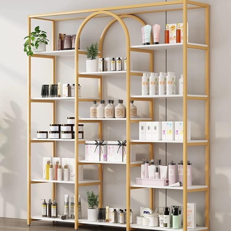 轻奢化妆品直播展示柜