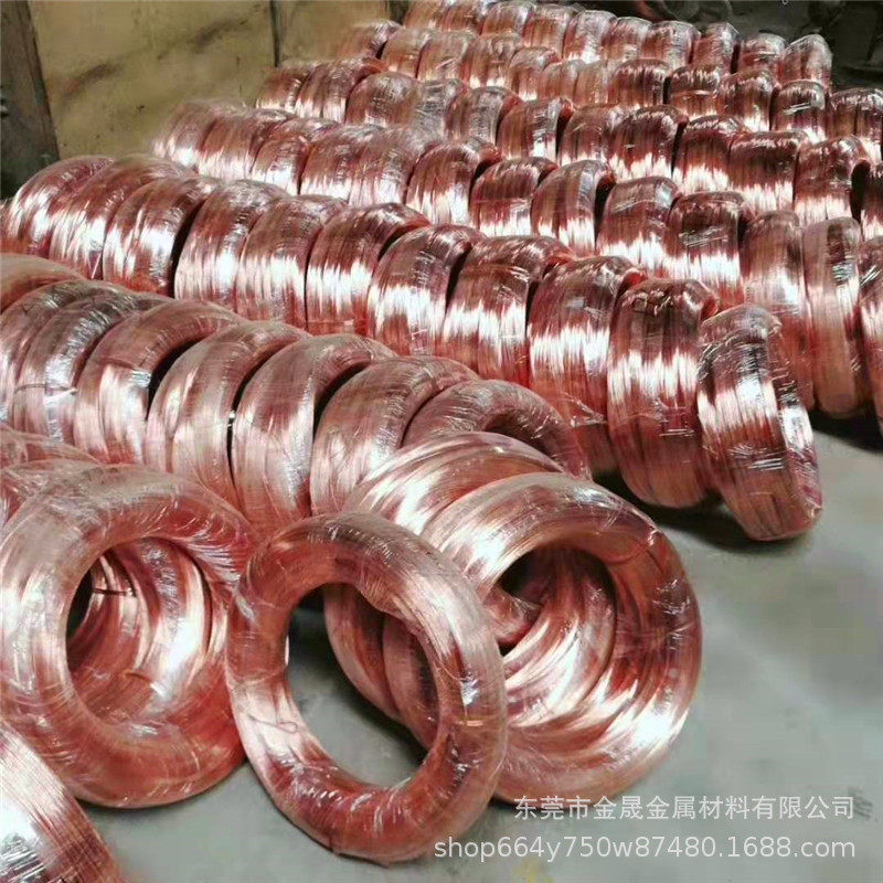 现货T2TU1环保软态紫铜线裸铜丝高纯镀银铜线0.08/1/2/5/6mm