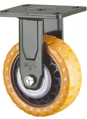 定向脚轮 SUPO/向荣动力超重型6寸防滑聚氨酯 PU J35-04-150-362
