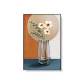 奶油风挂画客厅装 饰画莫兰迪背景墙现代简约花卉画餐厅沙发墙壁画