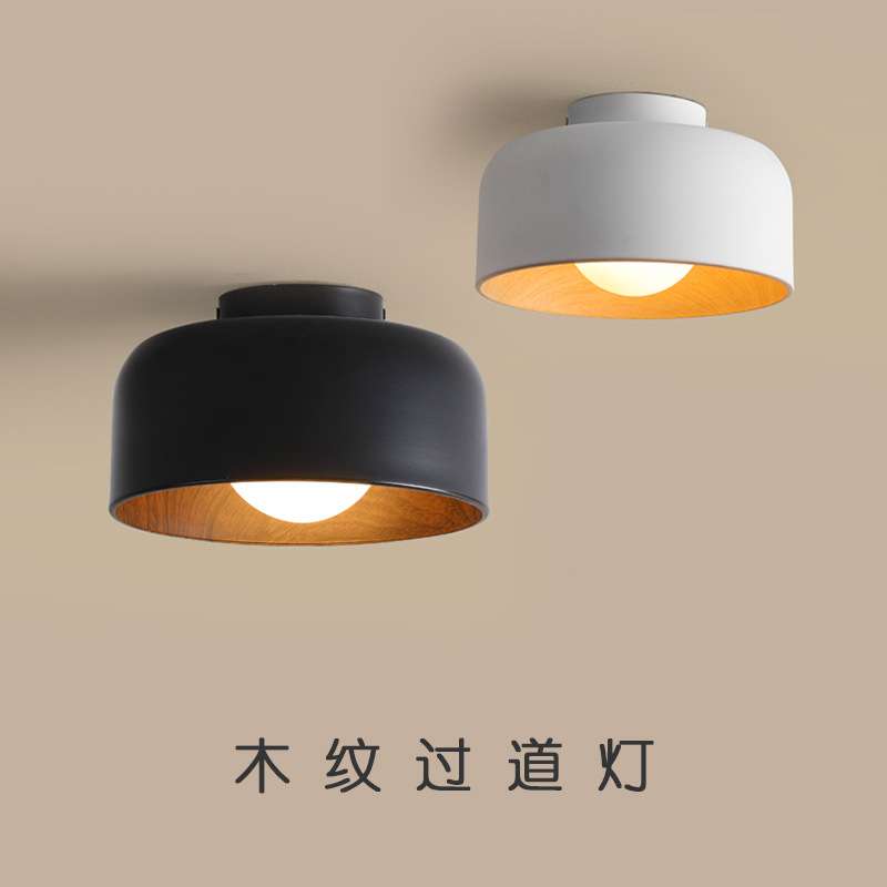 中式室内现代简约LED家用明装阳台走廊过道灯北欧入户玄关吸顶灯