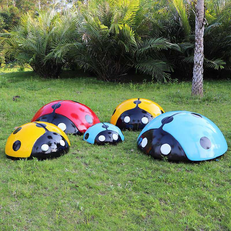 户外游乐场玻璃钢仿真七星瓢虫摆件公园草坪井盖装饰甲壳虫工艺品,农机/农具/农膜,割灌机/割草机/油锯,淘宝优惠券,粉丝福利购,淘宝优惠卷