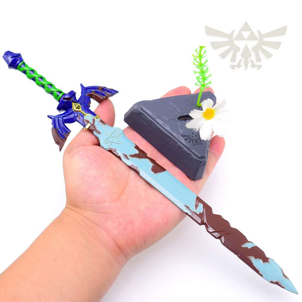 塞尔达传说王国之泪武器模型大师剑专属场景底座版金属工艺品摆件