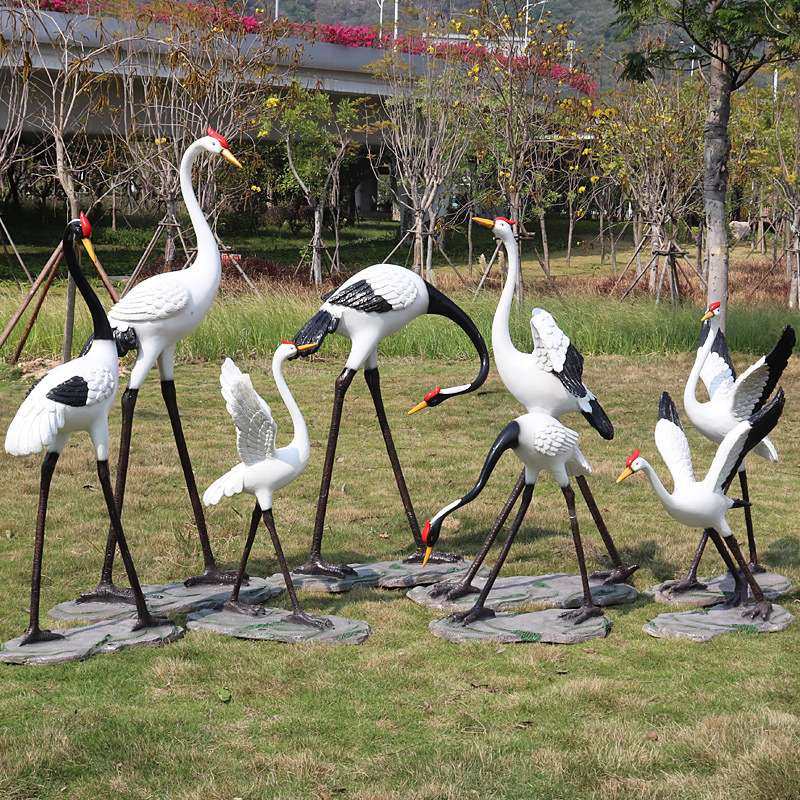 仿真铜鹤雕塑仙鹤装饰摆件户外假动物丹顶鹤水池布池造景摆件,农机/农具/农膜,割灌机/割草机/油锯,淘宝优惠券,粉丝福利购,淘宝优惠卷