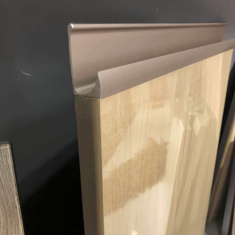 小L型衣橱柜拉手18板封边拉手铝合金隐形加长五金内嵌门把手