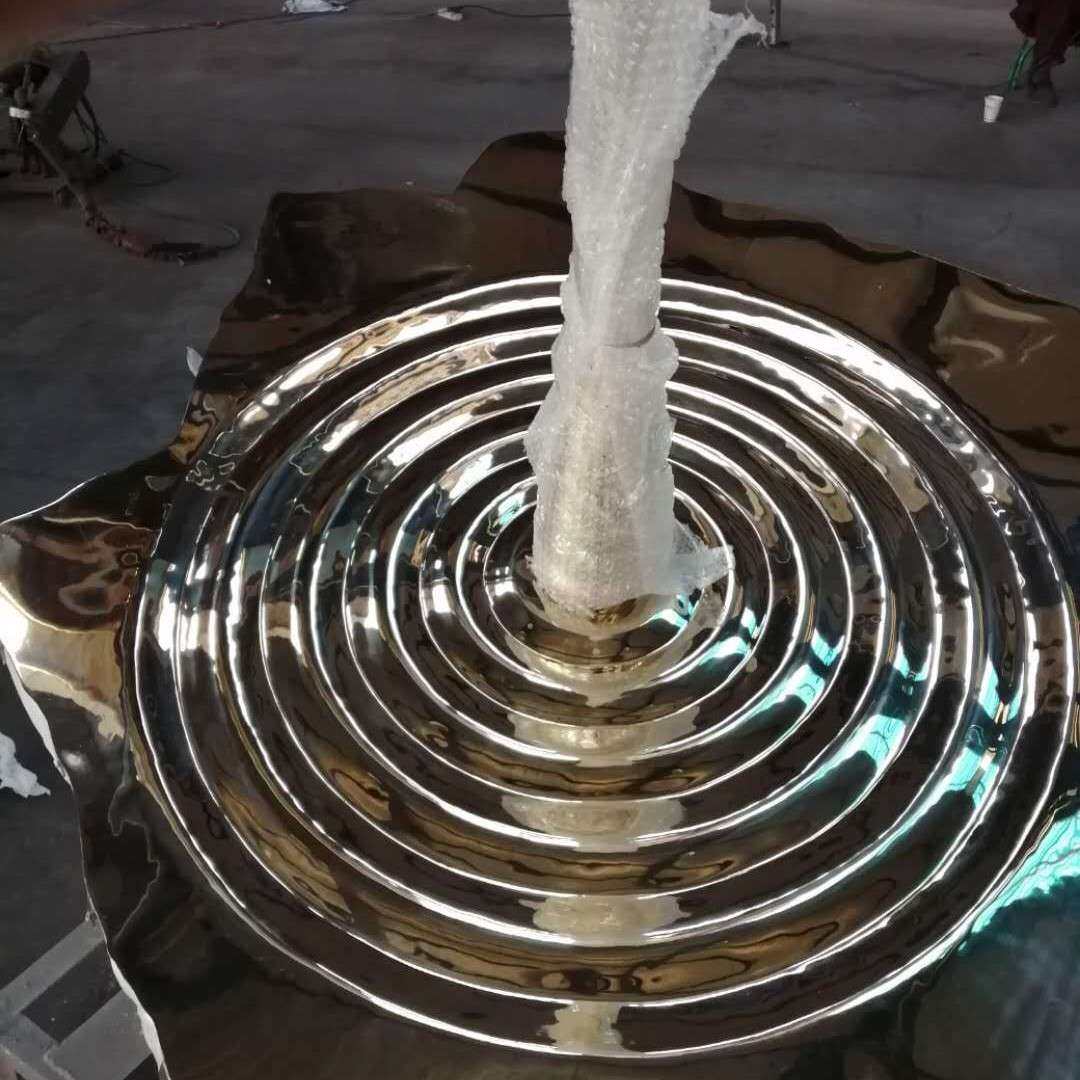 浙江不锈钢水滴雕塑房地产景观工艺品厂家直销可来图来样制作