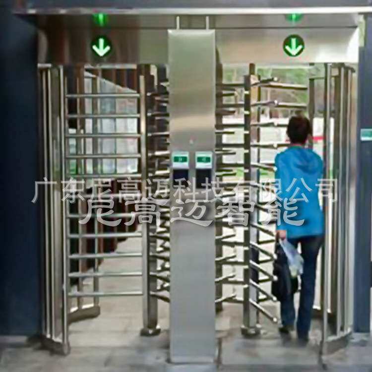 智能全高旋转闸 工地考勤旋转闸 三翼120度封闭通道旋转门禁 小区