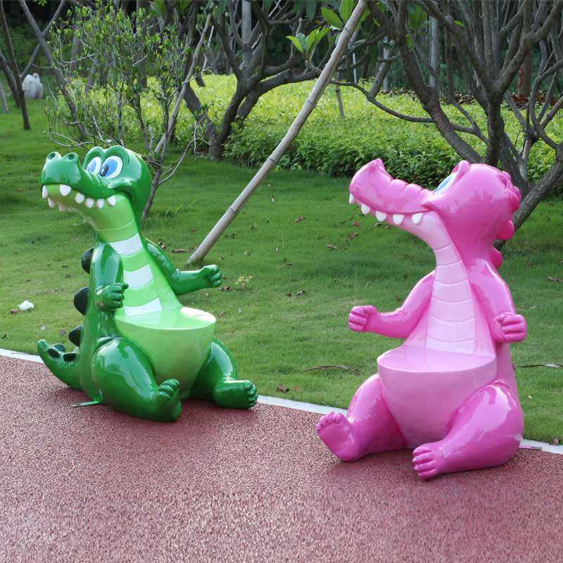 户外卡通恐龙坐凳景观装饰雕塑商场幼儿园公园创意玻璃钢美陈座椅,家居饰品,户外/庭院摆件,淘宝优惠券,粉丝福利购,淘宝优惠卷