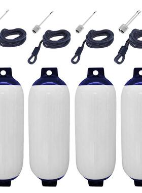 G0蓝白套装鲁祥牌游艇护舷防撞防碰浮球船用靠球加厚浮筒碰垫