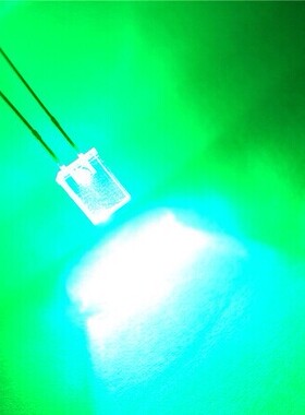 LED发光二极管257绿发翠绿2*5*7翠绿色 2X5X7MM长脚 长方形背光源