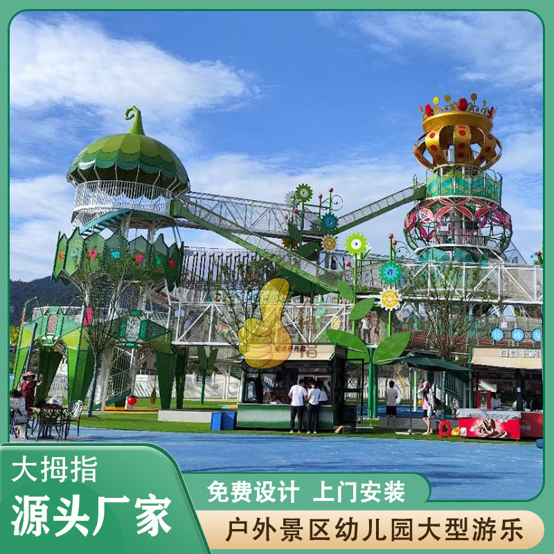 户外大型不锈钢儿童滑梯幼儿园商场无动力组合滑滑梯非标游乐设备图片