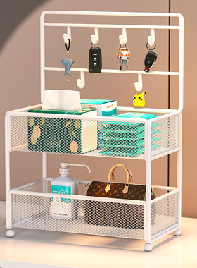 速发收纳摆件入户置关摆门玄物收纳盒鞋柜上进的装饰挂架创意神器