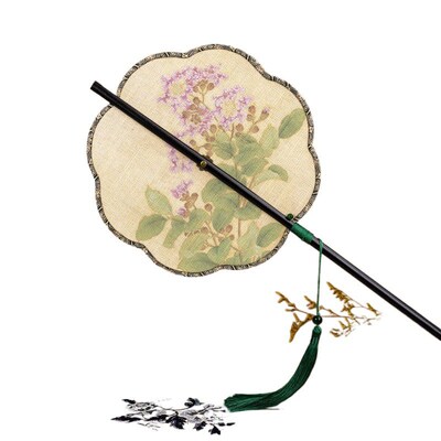 速发古裙可卷腰扇可折叠团扇箭竹汉服旗袍马面风拍照品演国风礼表