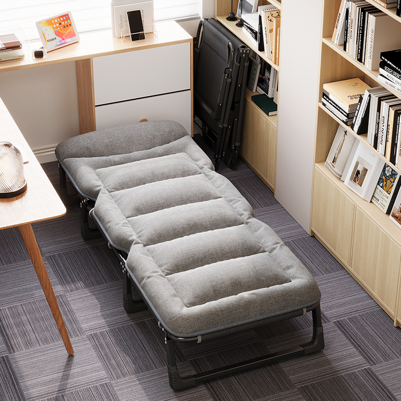 速发午休折叠床办公室午睡床简易床能功用便携躺椅多家可行床