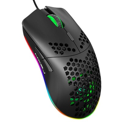 现货速发HXSJ J00  Wired Gig Mouse RGB Gig Mouses with Six