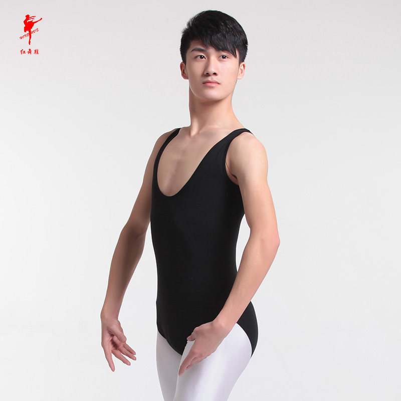 速发红舞艺棉芭蕾舞练功服男连体男身儿童舞蹈紧生衣鞋考基训形体