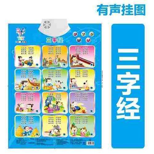 现货速发儿童字带声音的挂图宝宝有声挂图1--6岁幼童跟读墙贴