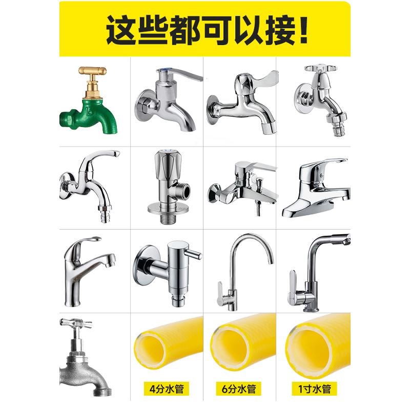 速发能接头洗管快接头水衣机软管对接自来水转换通水枪配件