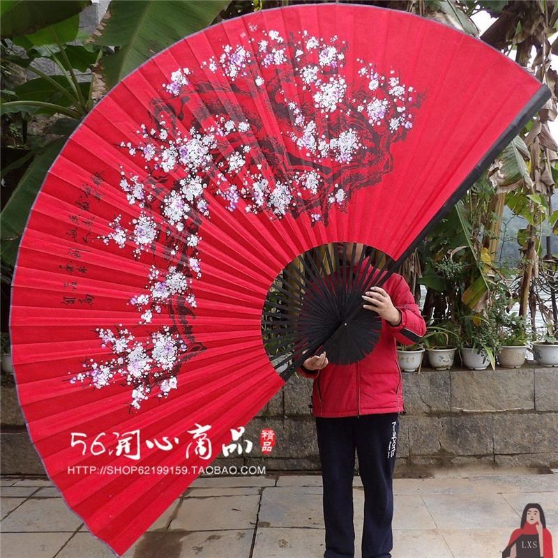 速发超扇挂大子饰扇中国风工艺绢布大折扇装影楼魔术道具婚庆摄影