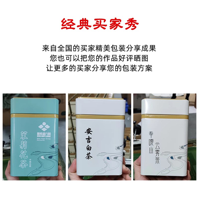 现货速发茶叶罐铁罐密封罐二两半红茶安吉白茶马口铁绿茶茶罐茶叶