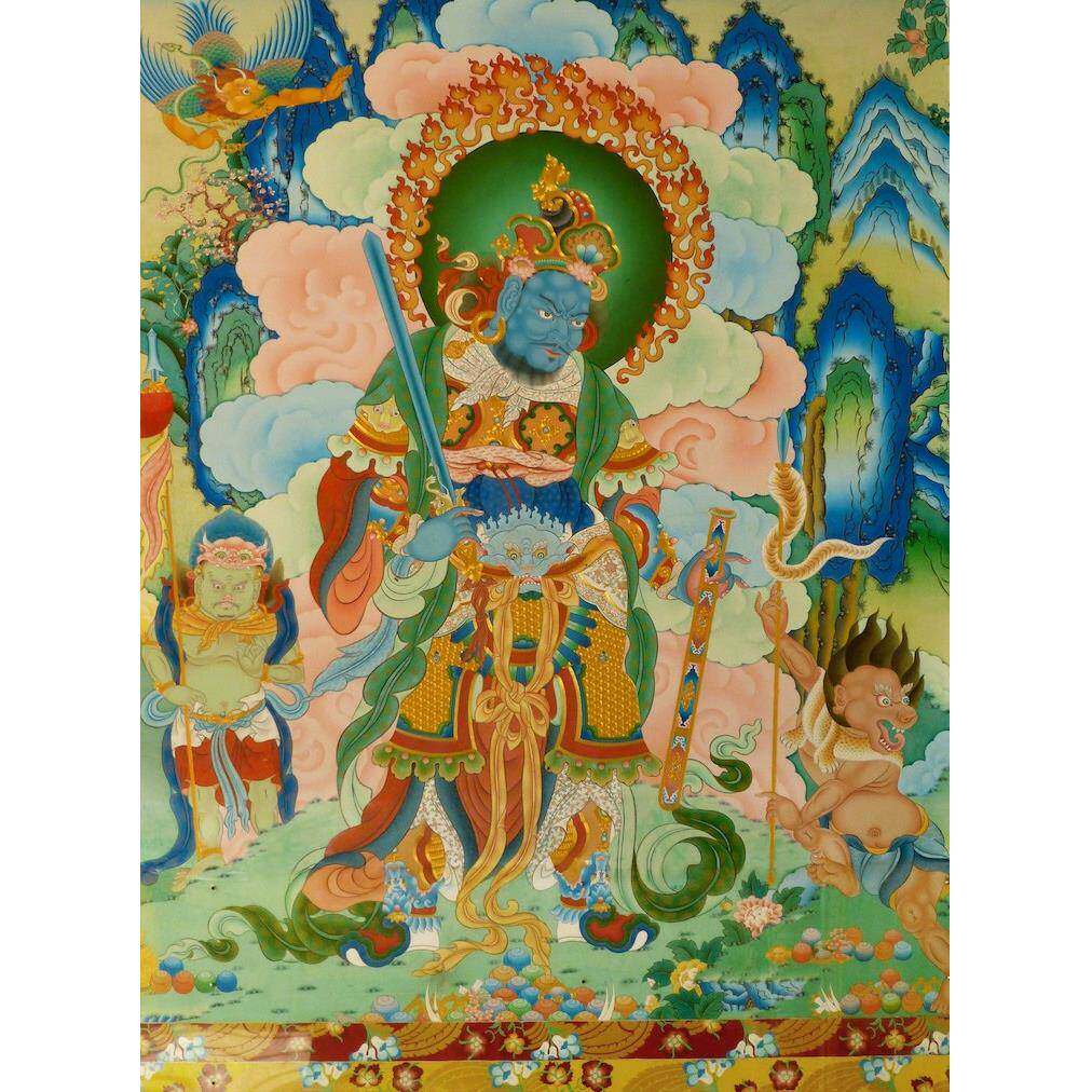 南方增长天王像 迷之喜感好彩头 公司首席增长官 门神年画装饰画