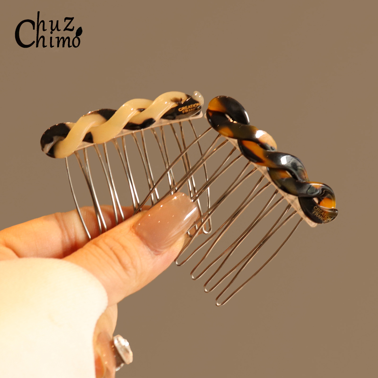 韩版简约百搭刘海碎发插梳