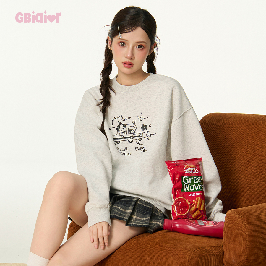 Gbiaior休闲百搭圆领卫衣