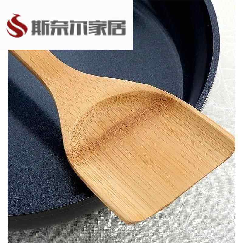 速发竹铲子不粘锅专用硅菜铲木锅铲家用耐高温木质炒胶木铲子厨具