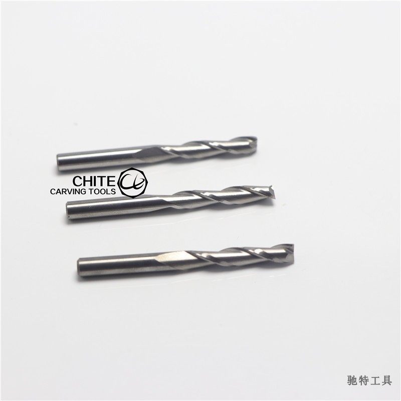速发2刃双刃螺旋铣刀4毫米开粗浮雕密度板切割电脑雕刻机刀具木工