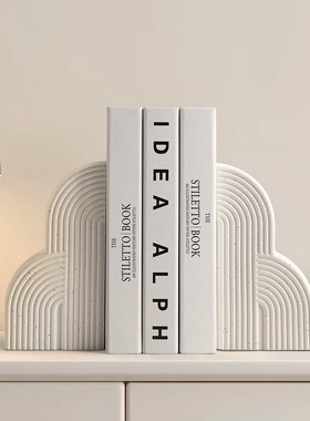 速发感汉美约意简创书挡摆件客厅电视柜玄关陶瓷家居小众艺术贝装