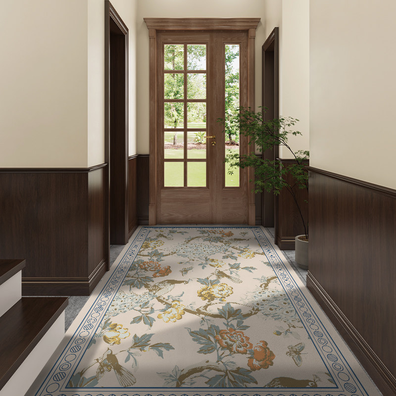 速发新道式走廊地毯家用走道楼厅满铺皮革脚垫台客中大尺寸垫子