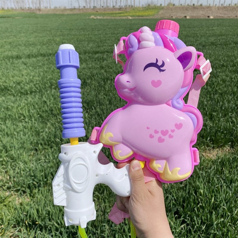速发夏天马童幼儿园2-7岁小宝宝孩粉色小儿抽水拉枪小号玩具枪