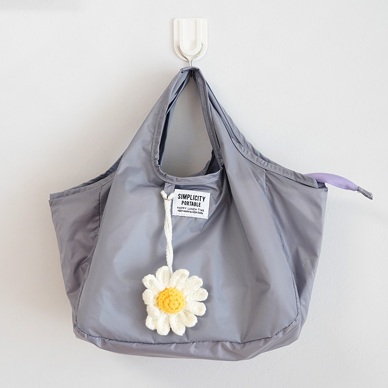 新品 日式简约造型饭盒包 尼龙轻便手拎包保温袋 防水铝箔便当袋