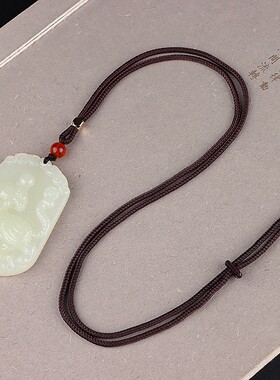 天然和田玉吊坠男虎本命年玉石挂件12十二生肖马猪龙项链女护身符