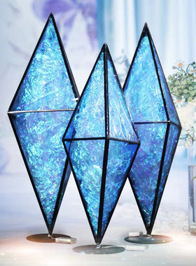 创意水晶柱灯婚庆舞台路引摆件t台场景装饰 商场店铺橱窗美陈布置