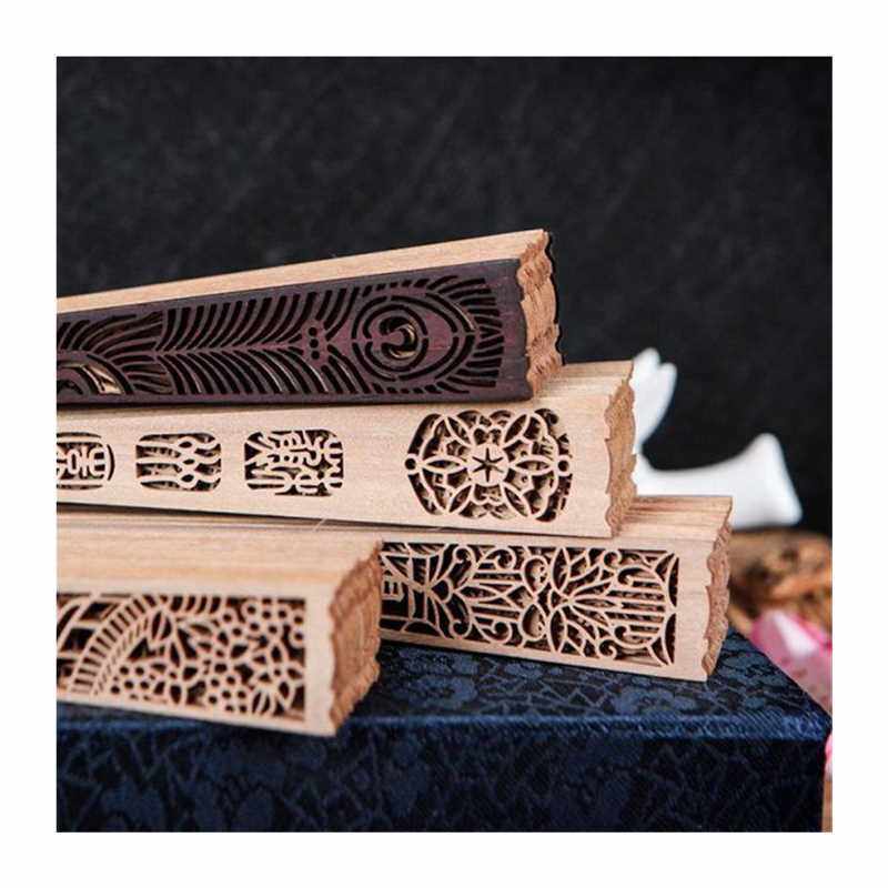 丝艺堂缅香木扇檀香扇子 中国风折扇女式礼品镂空雕花古风工艺扇