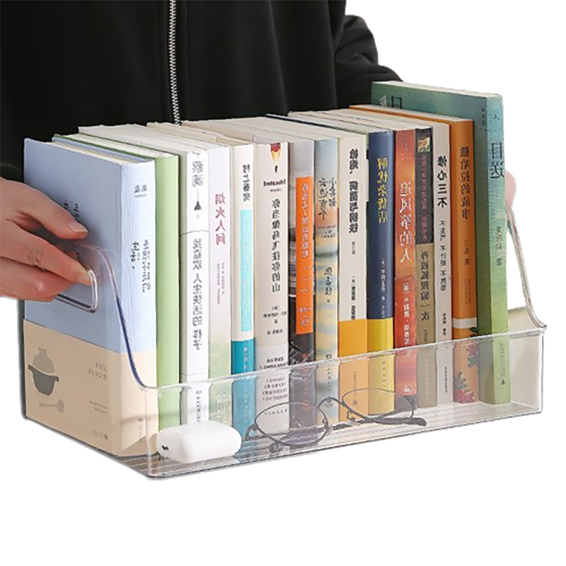 透明书本收纳盒书架桌面书本儿童牛津树绘本收纳神器书桌书盒桌上
