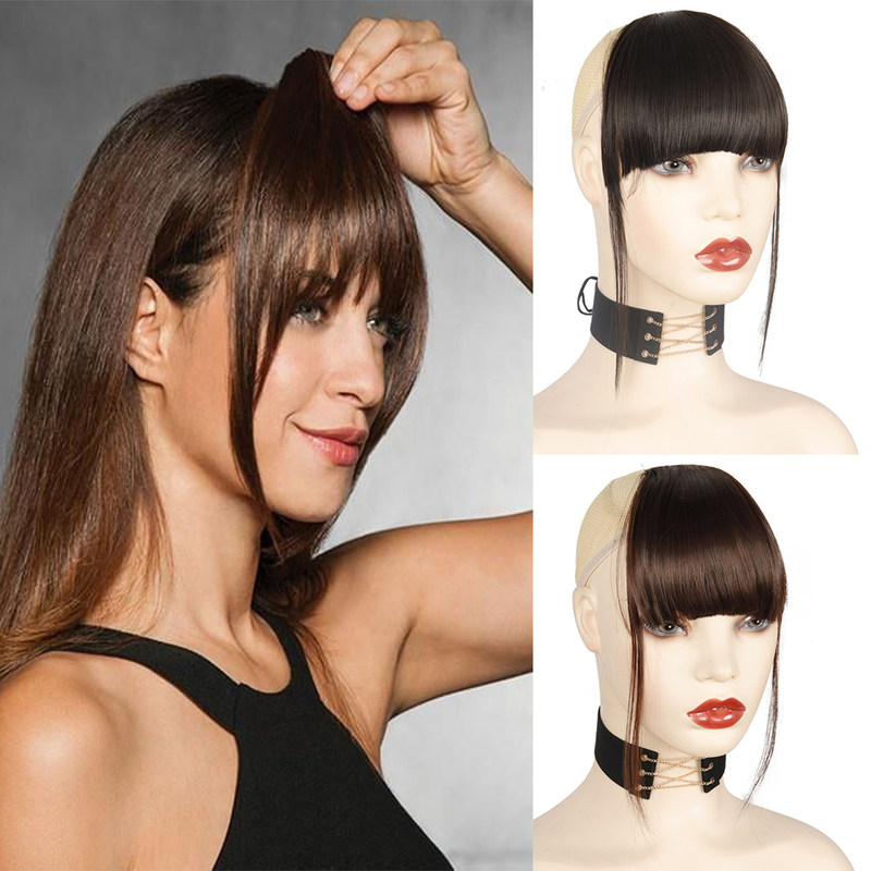 Azqueen Synthetic Clip In Bangs Front Neat Bangs Fringe Hair