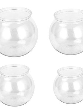 Plastics Round Bowls Fish Keepers Clear Bubble Planter