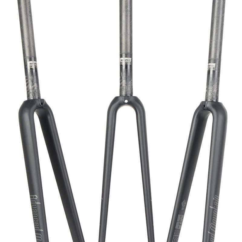 AM R6超轻碳纤维前叉700C公路自行车碳前叉C夹公路碳叉23C 25C