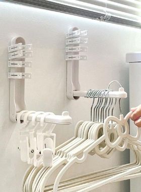 Plastic Hanger Holder Space-saving Wall Mount Clothes