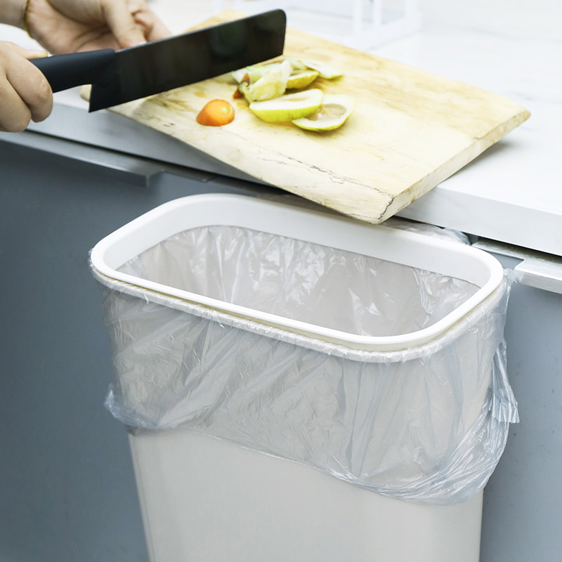 居家家 厨房橱柜门挂式大号垃圾桶 家用桌面塑料收纳盒壁挂垃圾篓