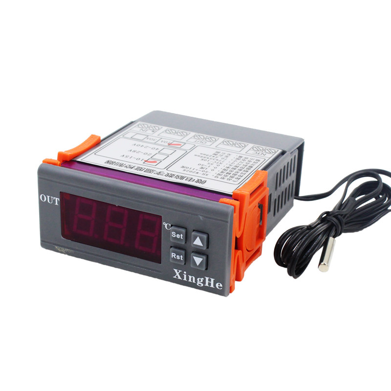 电子数显智能温控器XH-W2028 温控仪温控开关 带探头冷暖切换恒温